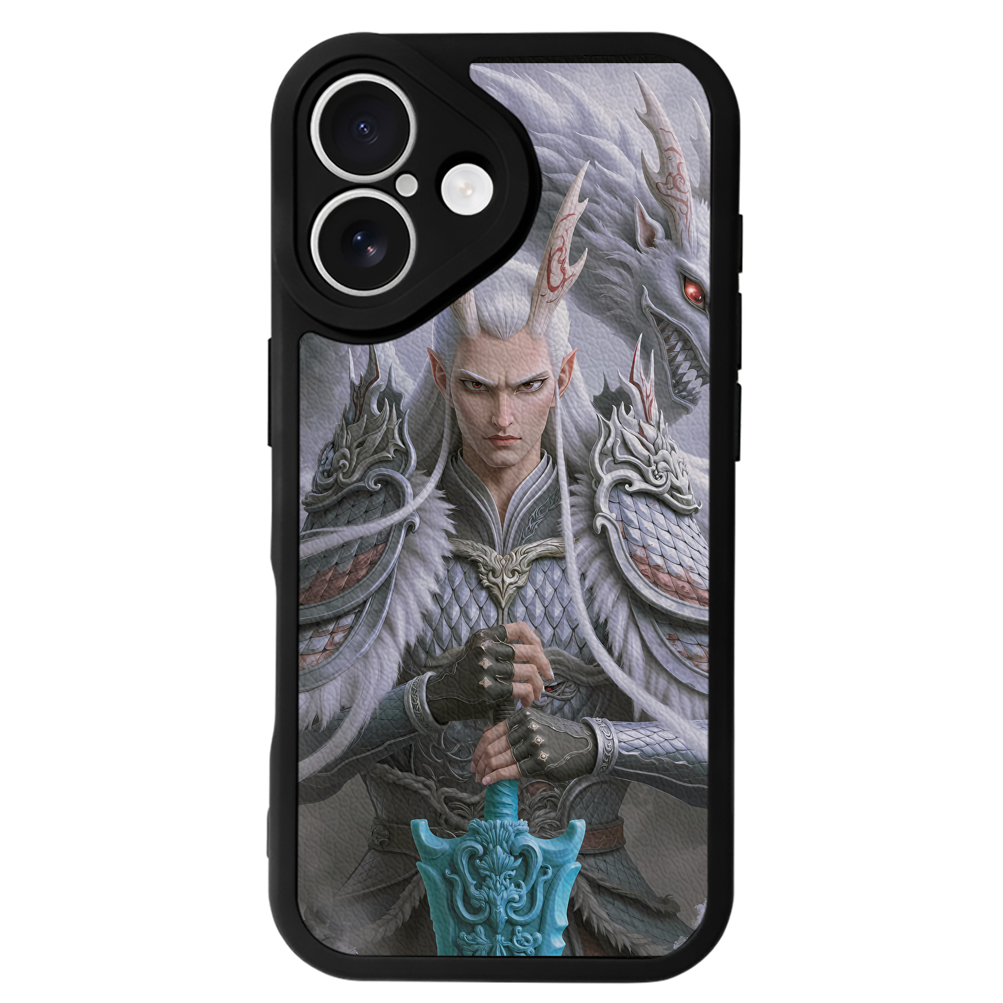 （画像用） Ne Zha 2 ナタ 魔童の大暴れ 【iPhone 16シリーズ対応】シリコンスマホケース（レザー調） 材質：シリコン